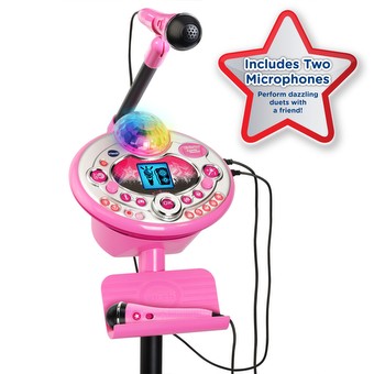 Pink childrens cheap karaoke machine